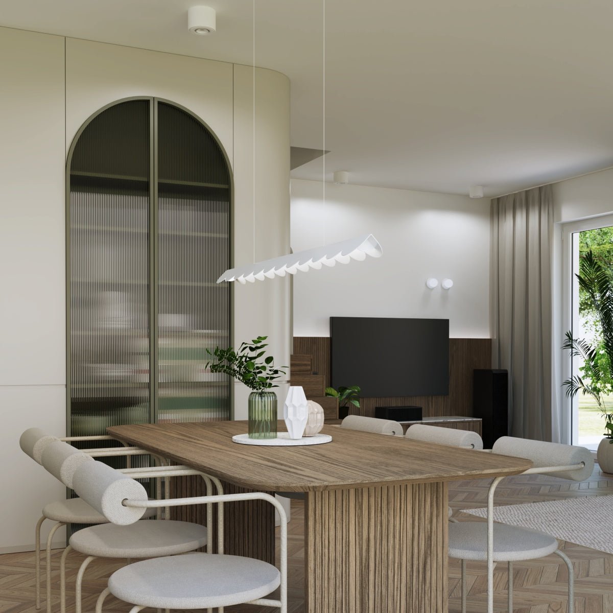 Pendelleuchte "BISCUIT" 3000K – Pendelleuchte in Weiß | Dexity Lichtdesign