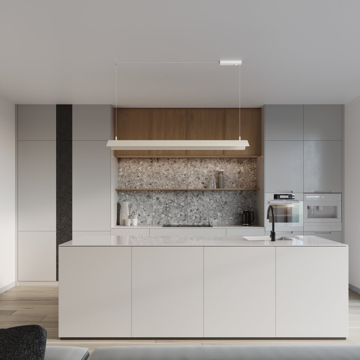 Pendelleuchte "ELVA" 4000K – Pendelleuchte in Beige | Dexity Lichtdesign