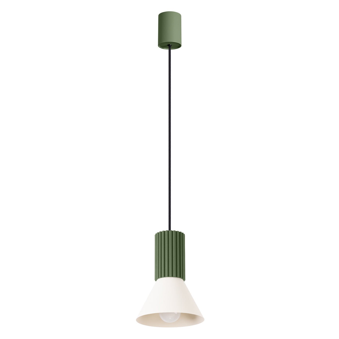 Pendelleuchte "ESTRIA 1" – in Olivgrün | Dexity Lichtdesign