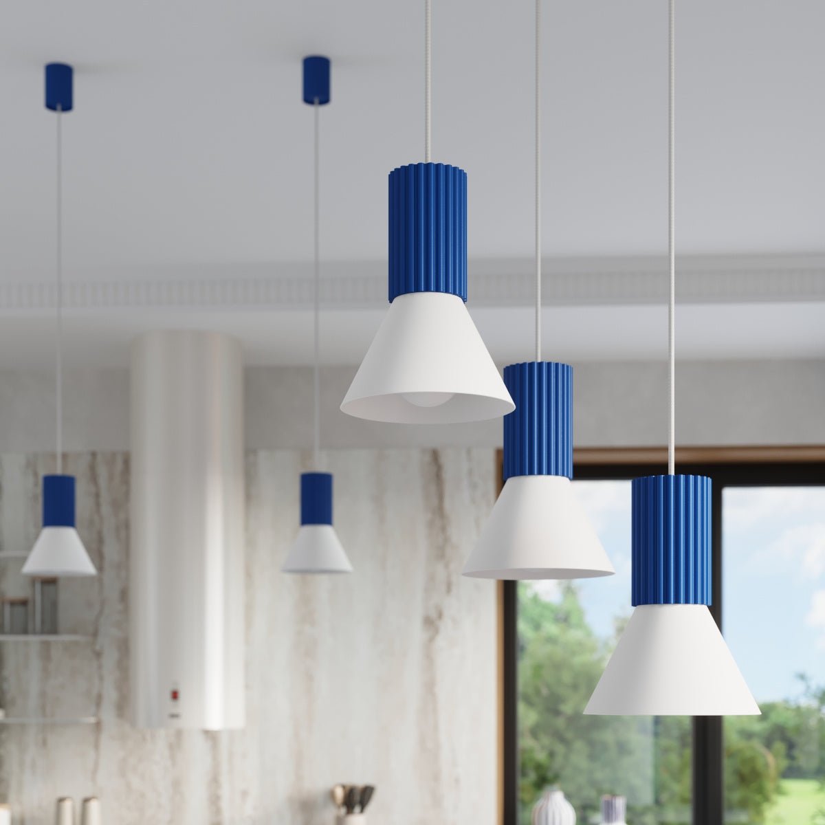 Pendelleuchte "ESTRIA 1" – in Ultramarin | Dexity Lichtdesign