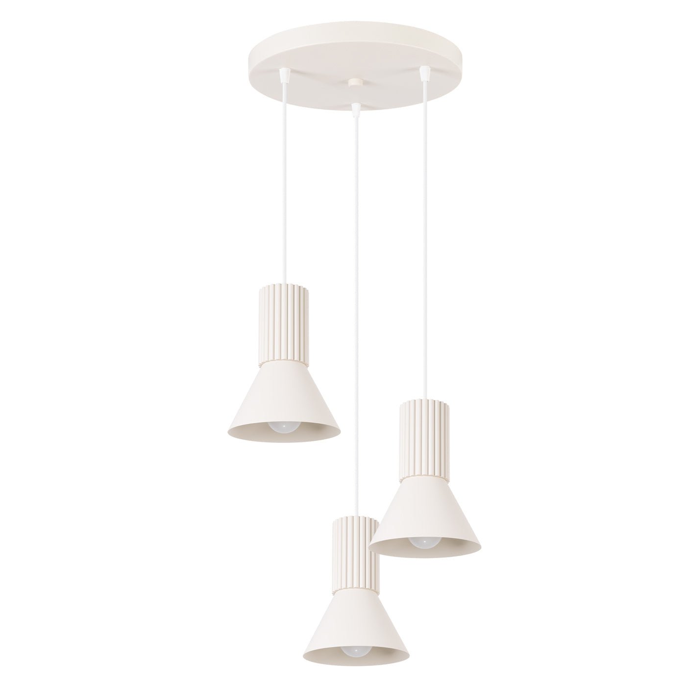 Pendelleuchte "ESTRIA 3P" – in Beige | Dexity Lichtdesign