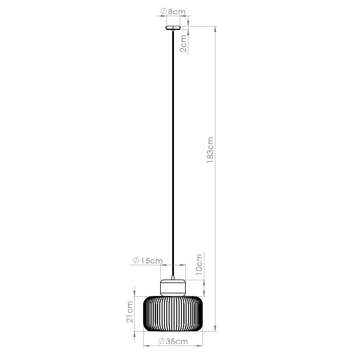 Pendelleuchte "GABBIA 35" – in | Dexity Lichtdesign