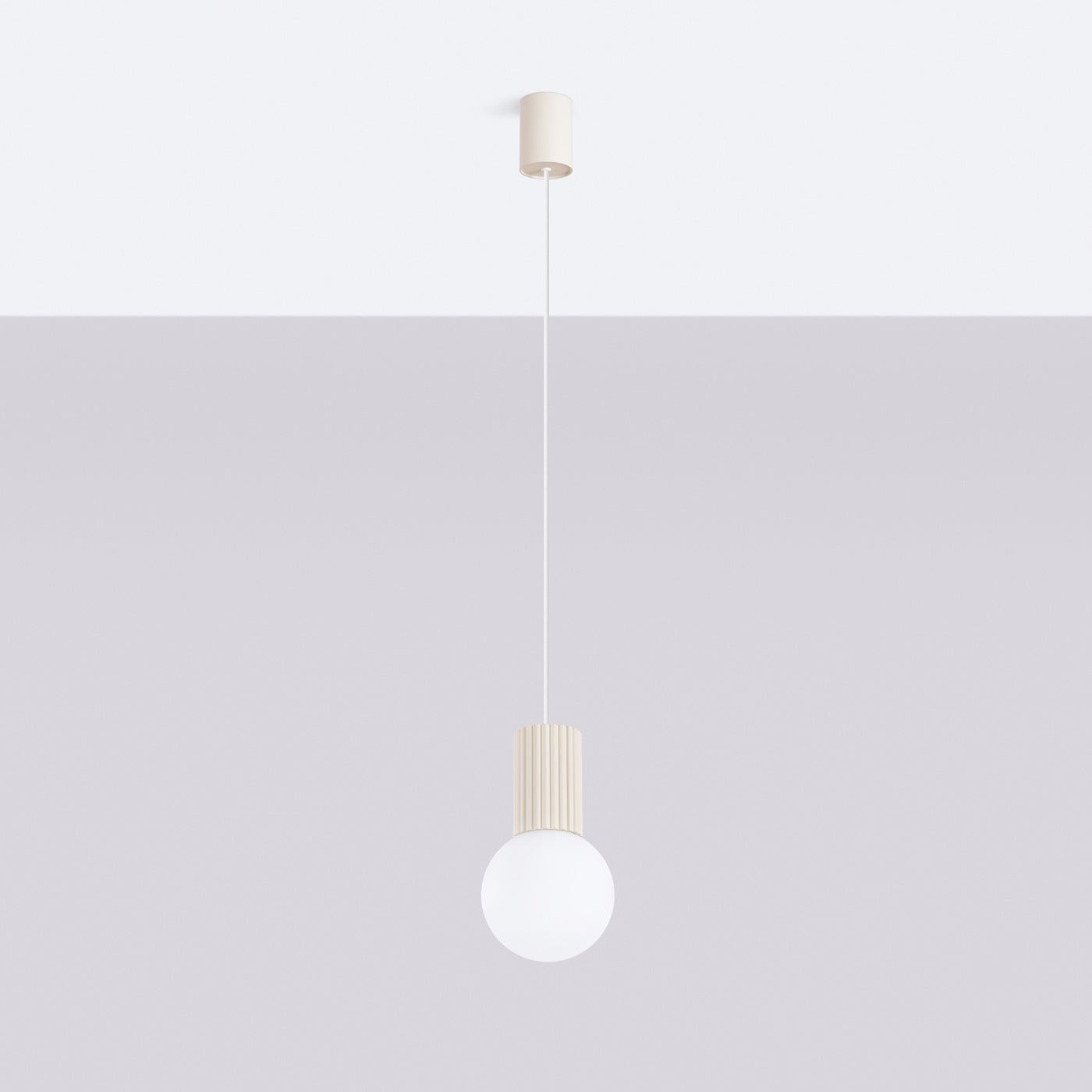 Pendelleuchte "HALO 1" – Pendelleuchte in Beige | Dexity Lichtdesign