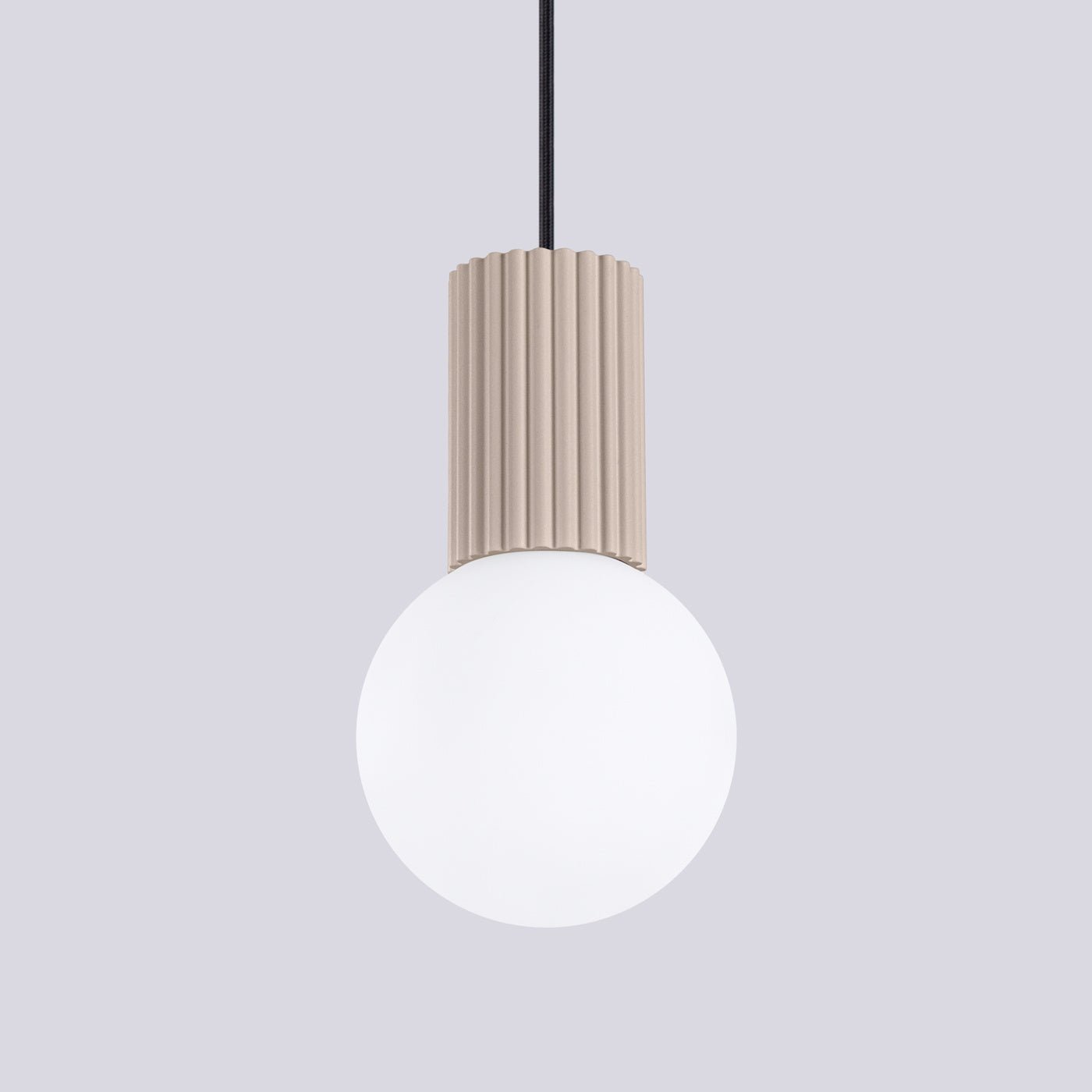 Pendelleuchte "HALO 1" – Pendelleuchte in Taupe | Dexity Lichtdesign