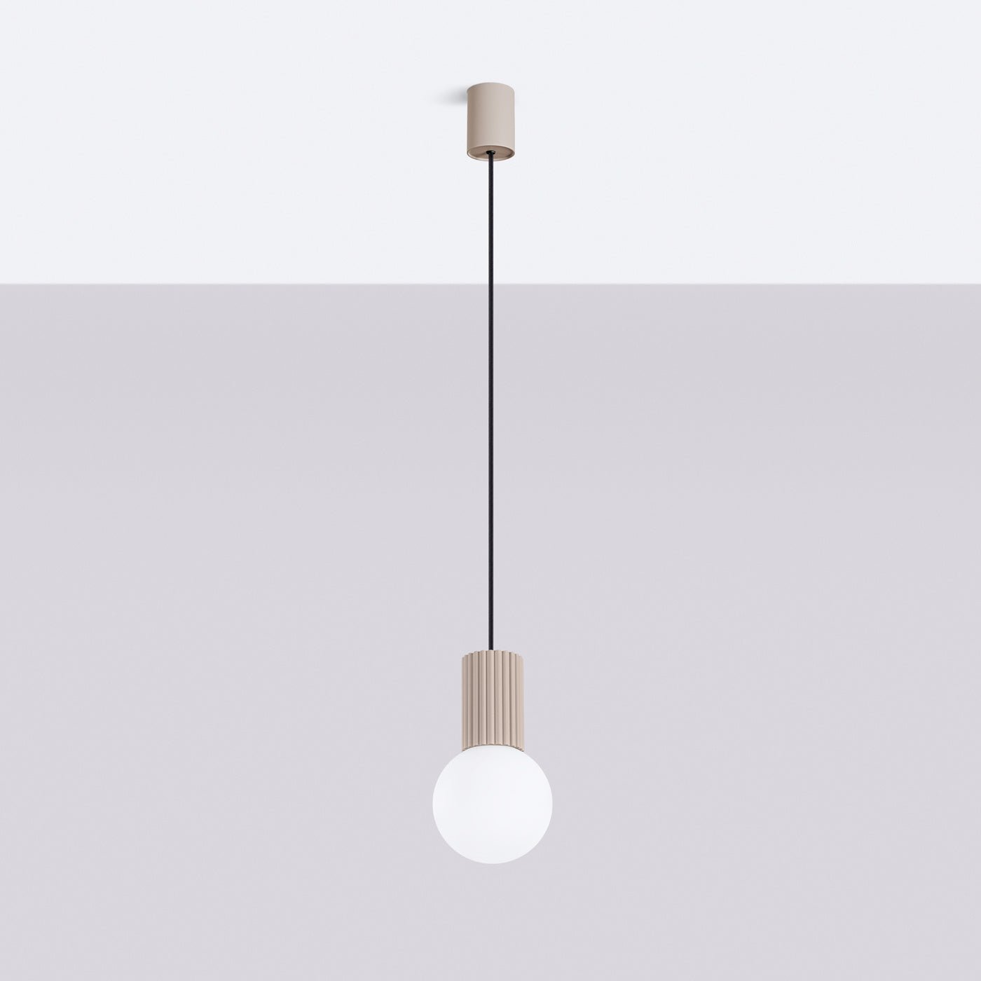 Pendelleuchte "HALO 1" – Pendelleuchte in Taupe | Dexity Lichtdesign
