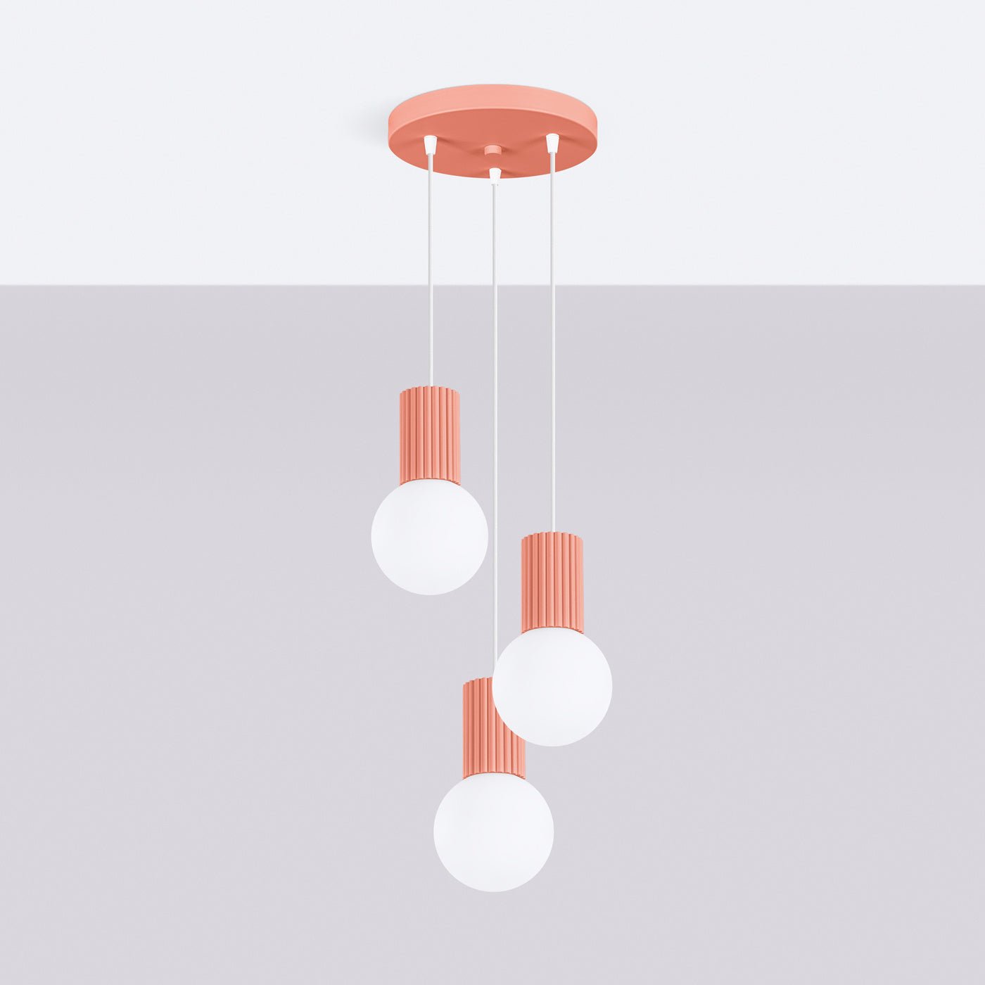 Pendelleuchte "HALO 3P" – Pendelleuchten in Apricot | Dexity Lichtdesign