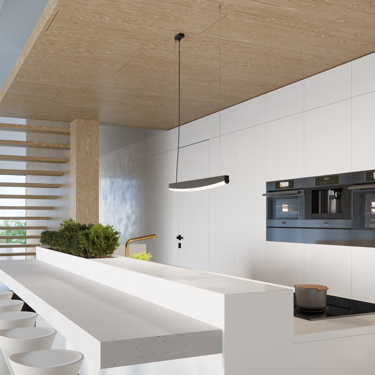 Pendelleuchte "JORUN 120" 4000K – Pendelleuchte in Schwarz | Dexity Lichtdesign