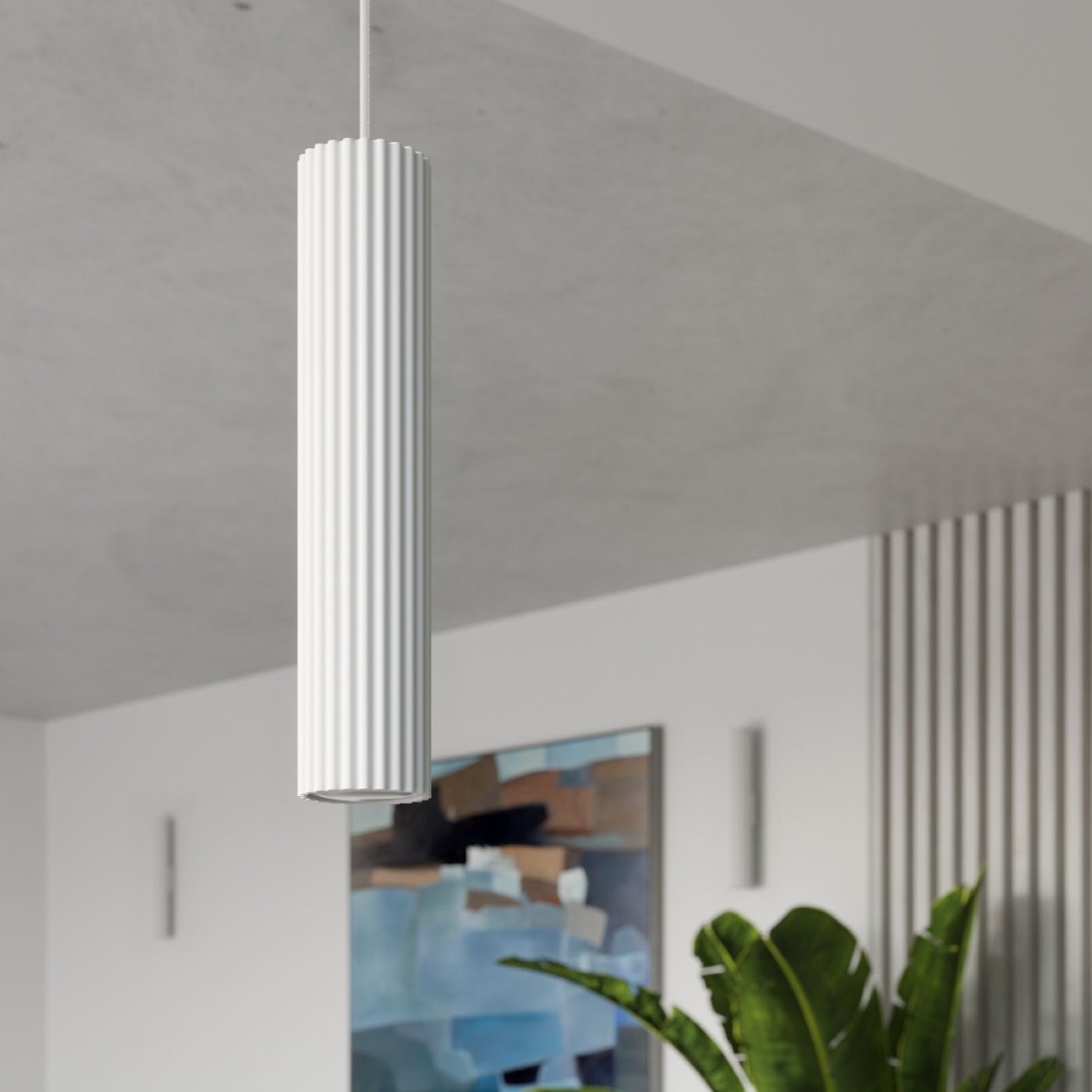 Pendelleuchte "KARBON 3L" – Pendelleuchte in Weiß | Dexity Lichtdesign
