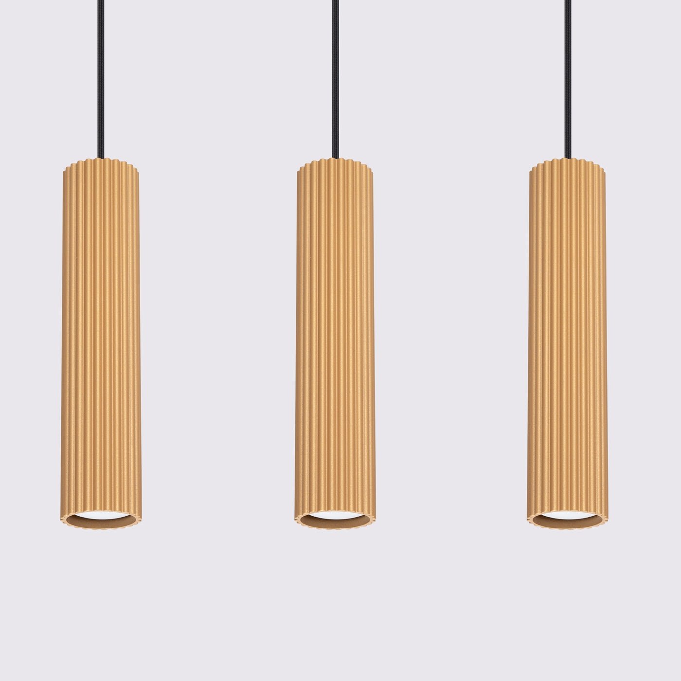 Pendelleuchte "KARBON 3L" – Pendelleuchte in Golden | Dexity Lichtdesign