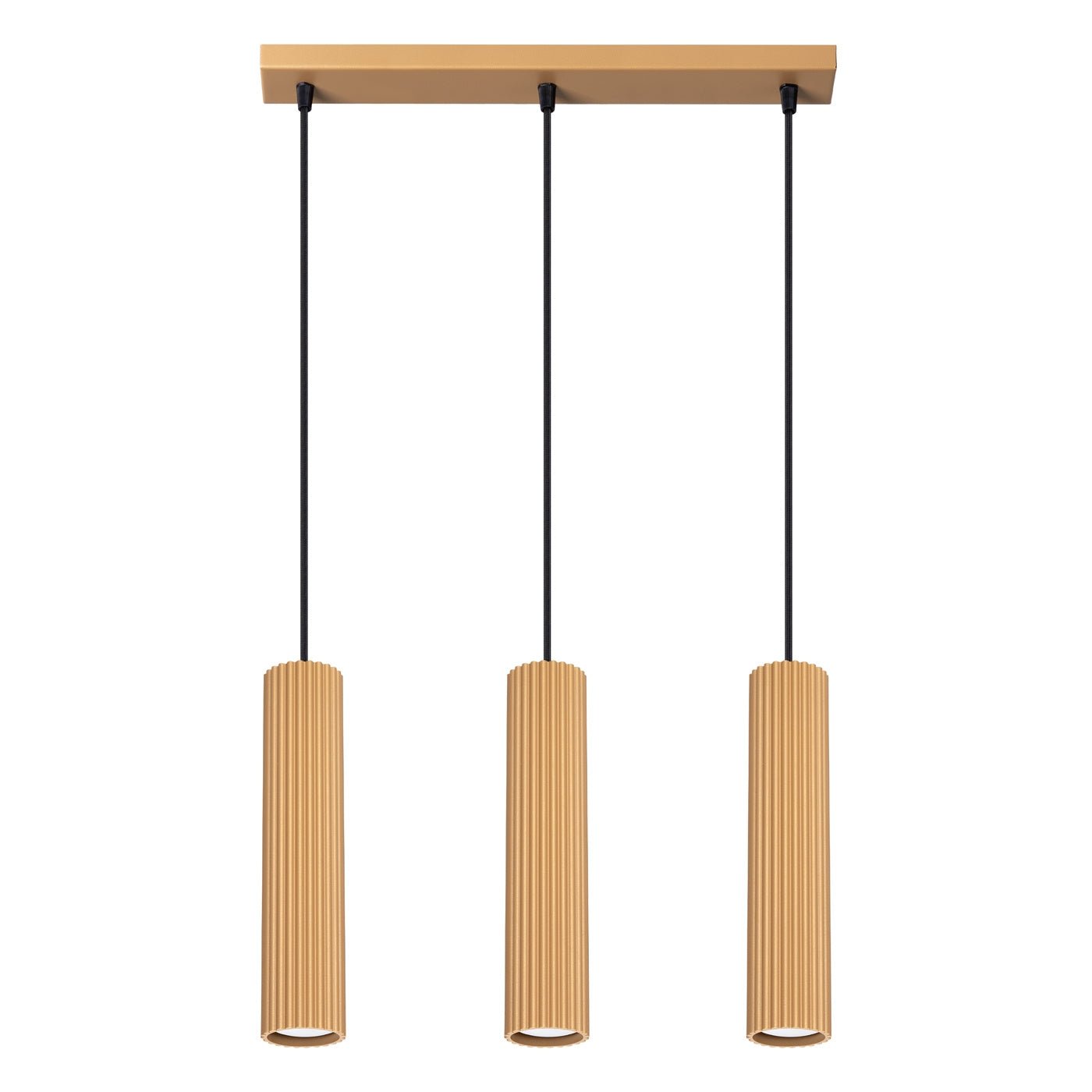 Pendelleuchte "KARBON 3L" – Pendelleuchte in Golden | Dexity Lichtdesign