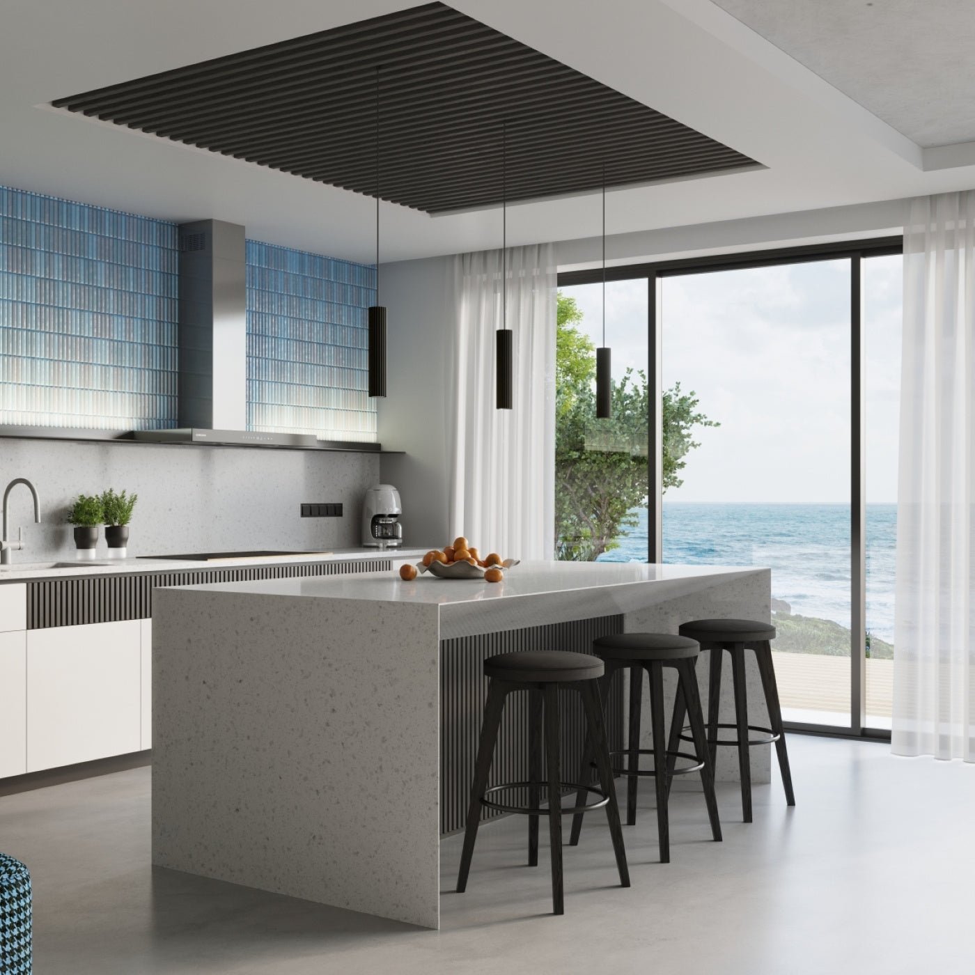 Pendelleuchte "KARBON 3L" – Pendelleuchte in Schwarz | Dexity Lichtdesign