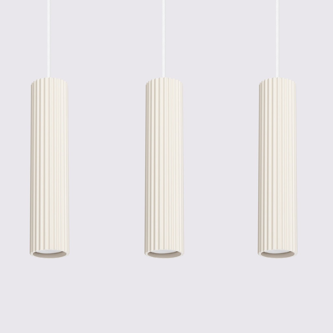 Pendelleuchte "KARBON 3L" – Pendelleuchte in Beige | Dexity Lichtdesign