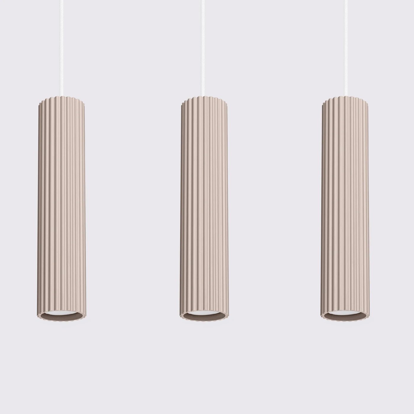Pendelleuchte "KARBON 3L" – Pendelleuchte in Taupe | Dexity Lichtdesign