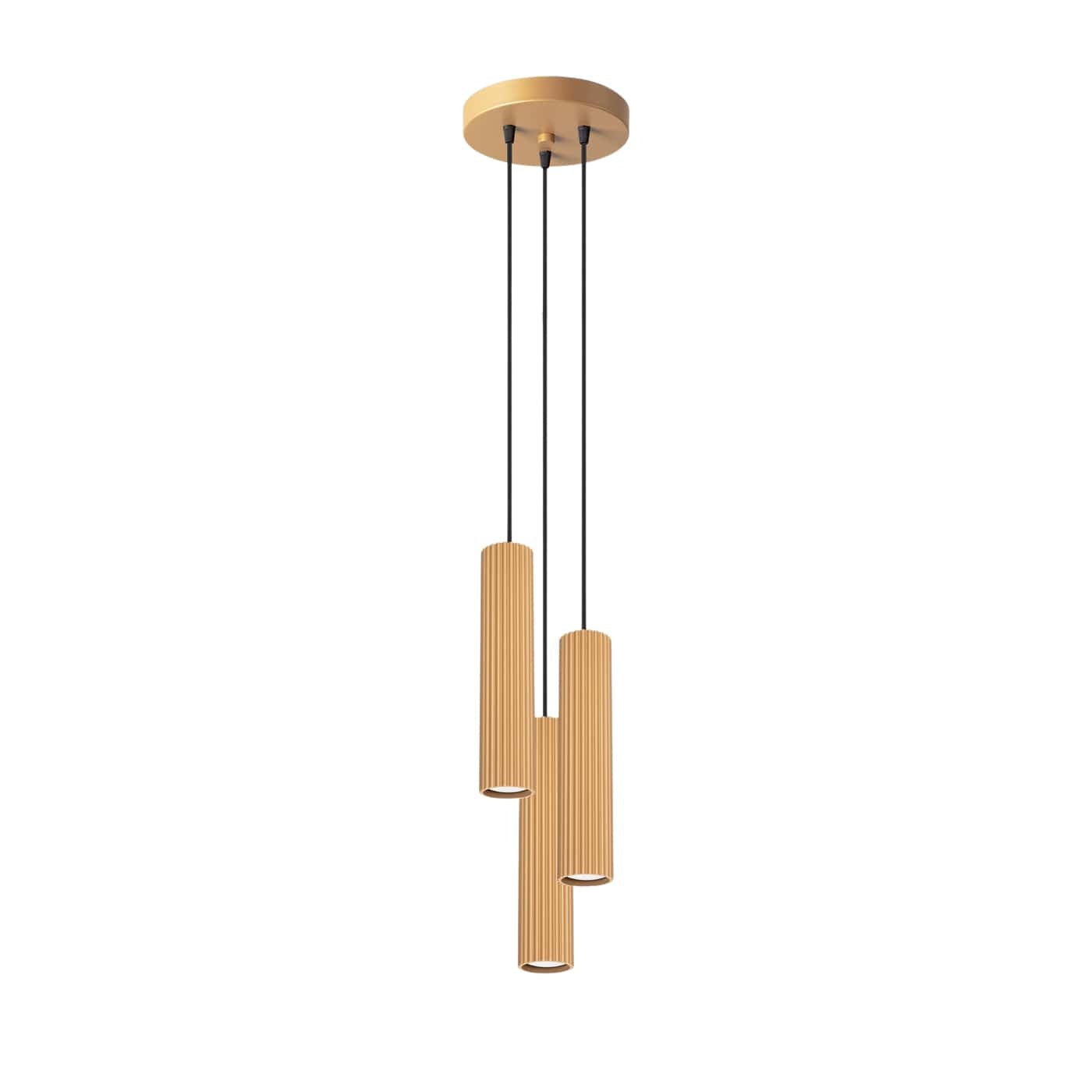 Pendelleuchte "KARBON 3P" – Pendelleuchte in Golden | Dexity Lichtdesign
