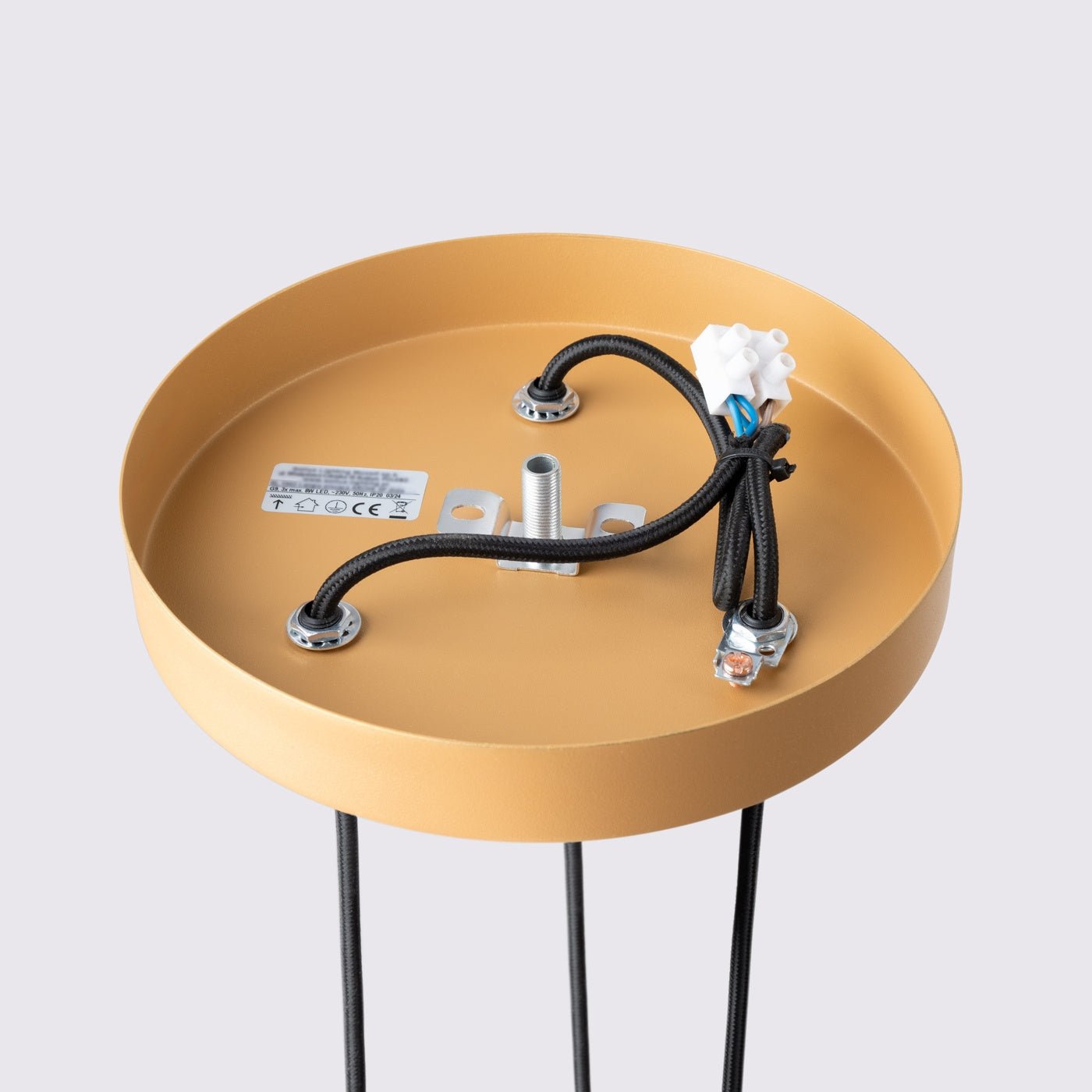 Pendelleuchte "KARBON 3P" – Pendelleuchte in Golden | Dexity Lichtdesign