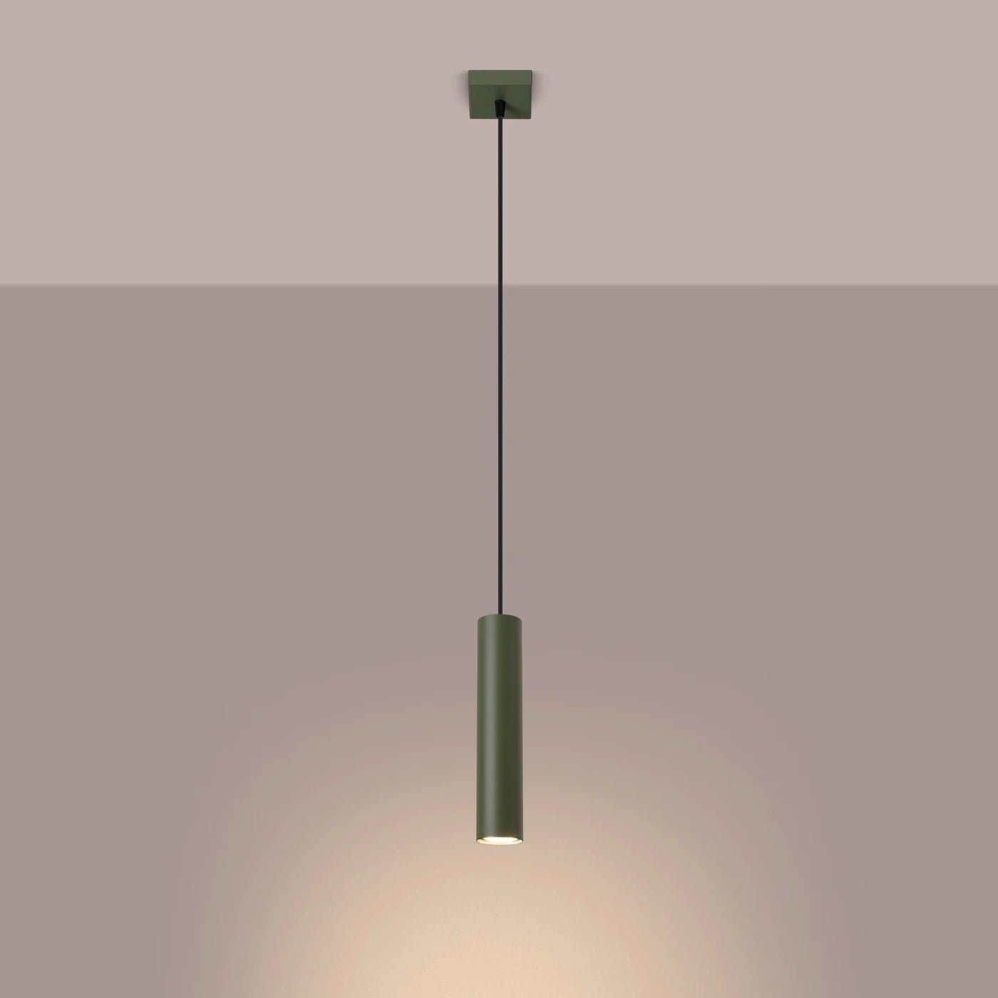 Pendelleuchte "LAGOS 1" – Pendelleuchte in Olivgrün | Dexity Lichtdesign