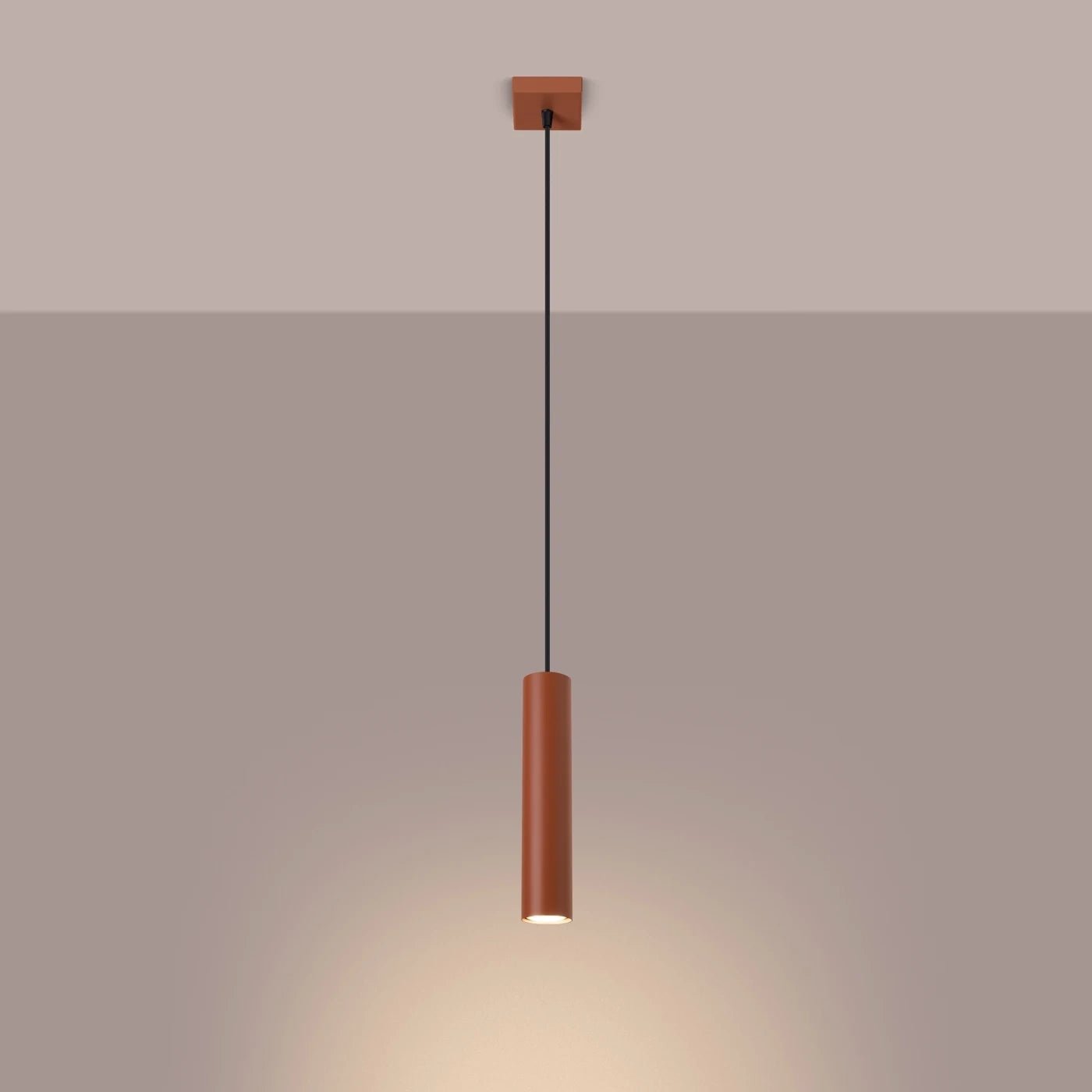 Pendelleuchte "LAGOS 1" – Pendelleuchte in Roter Ocker | Dexity Lichtdesign