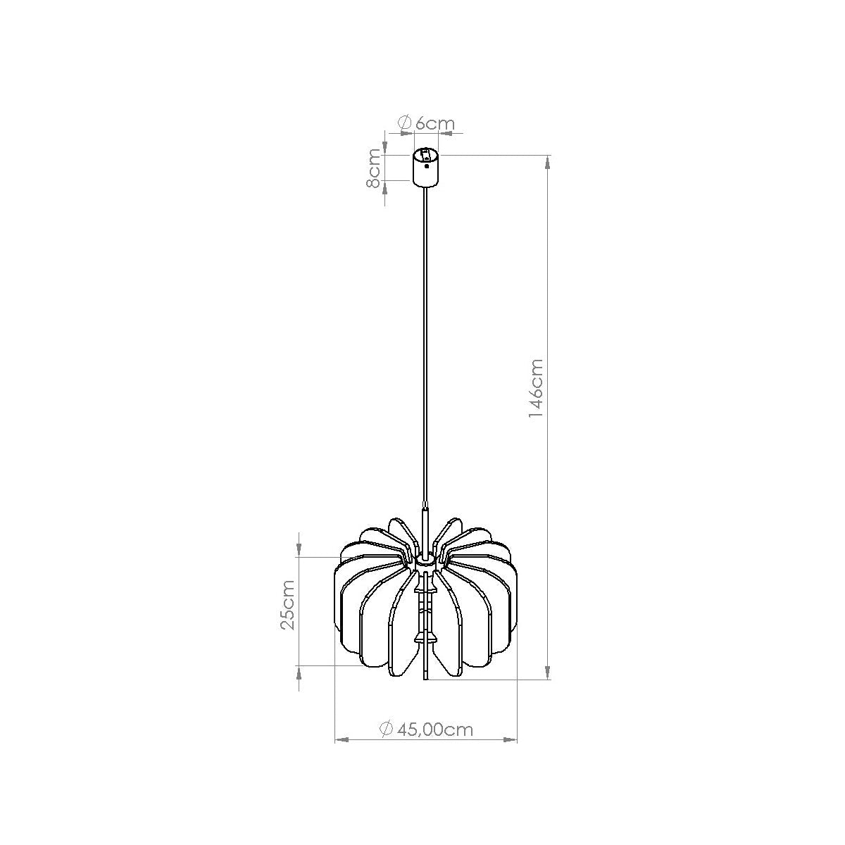 Pendelleuchte "MULA 45" – in Beige | Dexity Lichtdesign