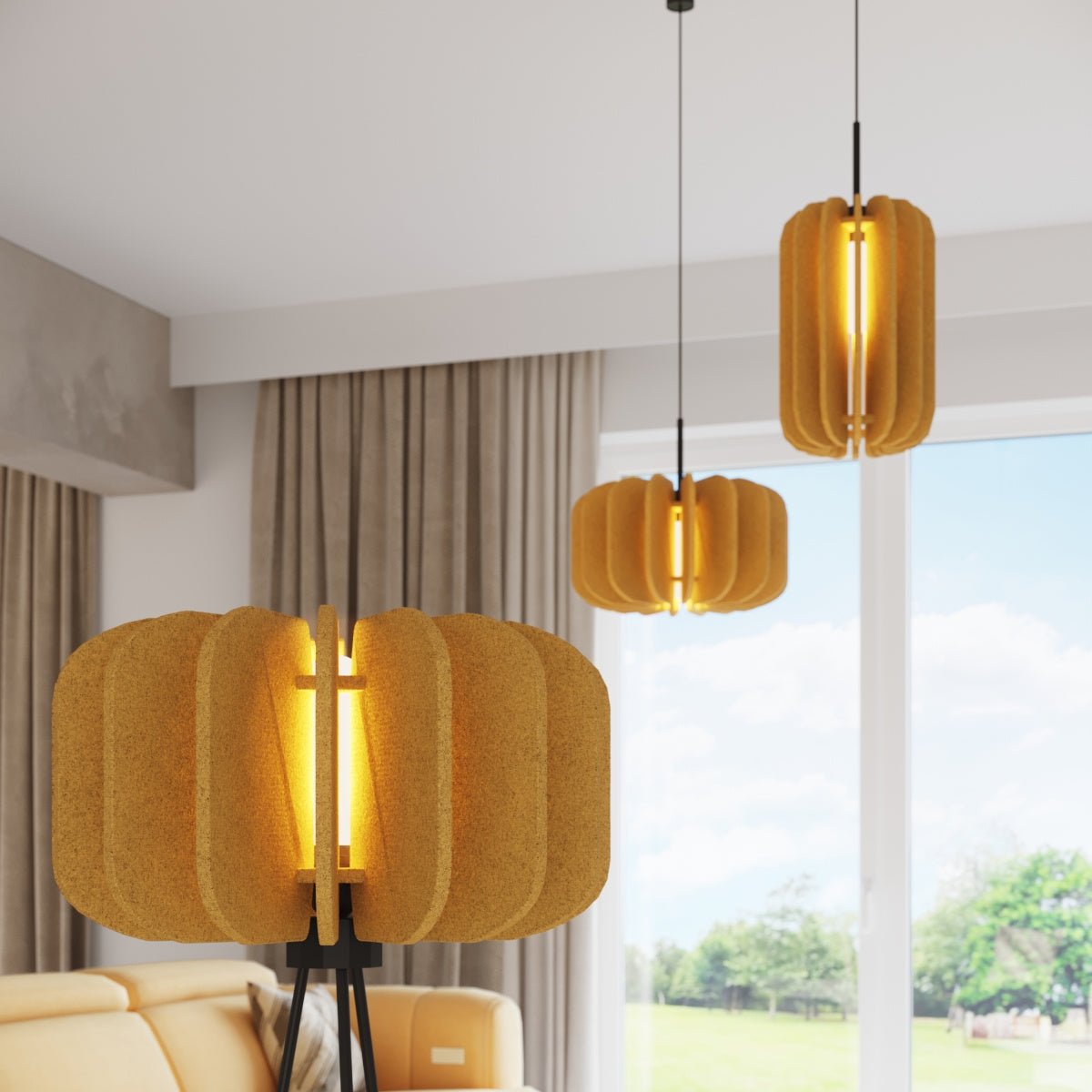 Pendelleuchte "MULA 45" – in Gelb | Dexity Lichtdesign