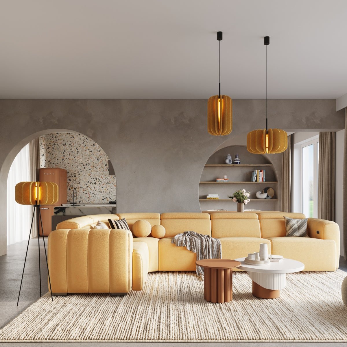 Pendelleuchte "MULA 45" – in Gelb | Dexity Lichtdesign