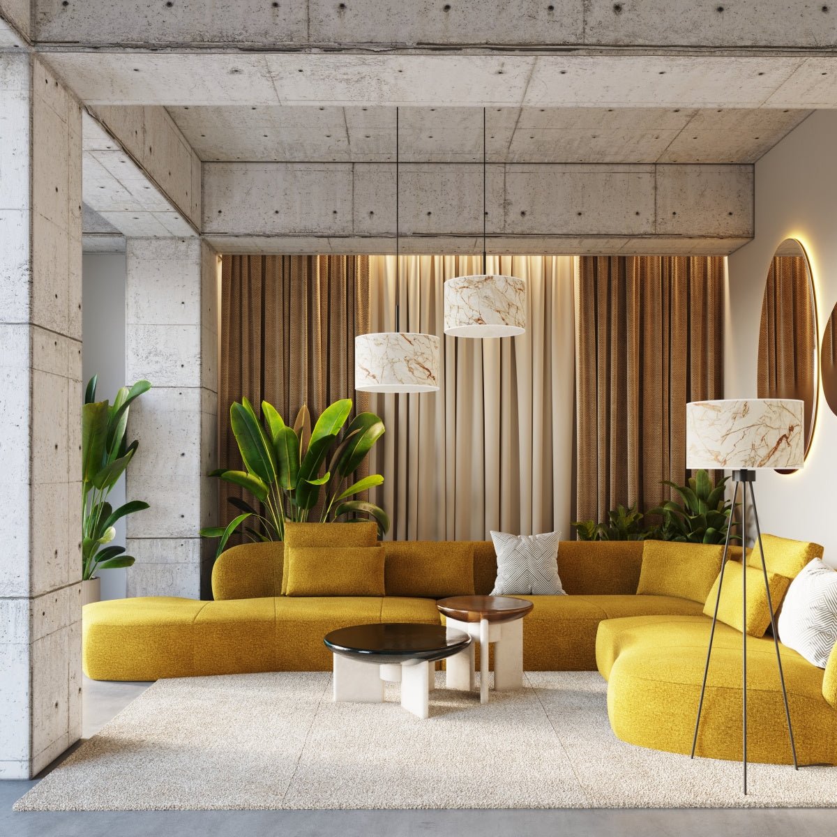 Pendelleuchte "NEVIA" – in Marmor | Dexity Lichtdesign