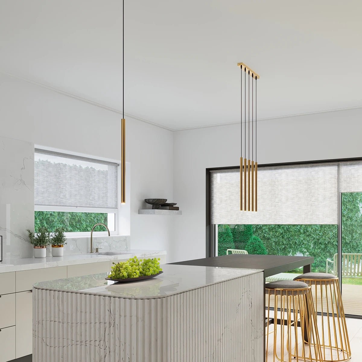 Pendelleuchte "PASTELO 3" – Pendelleuchte in Golden | Dexity Lichtdesign