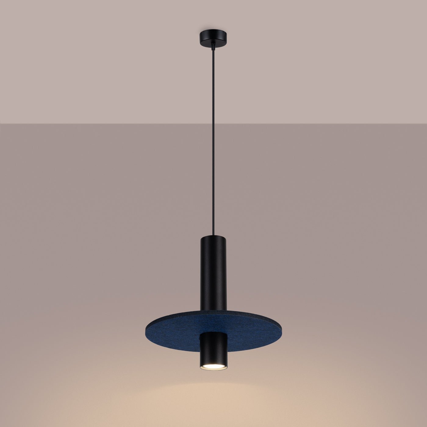 Pendelleuchte "PELTA 1" – in Marineblau | Dexity Lichtdesign