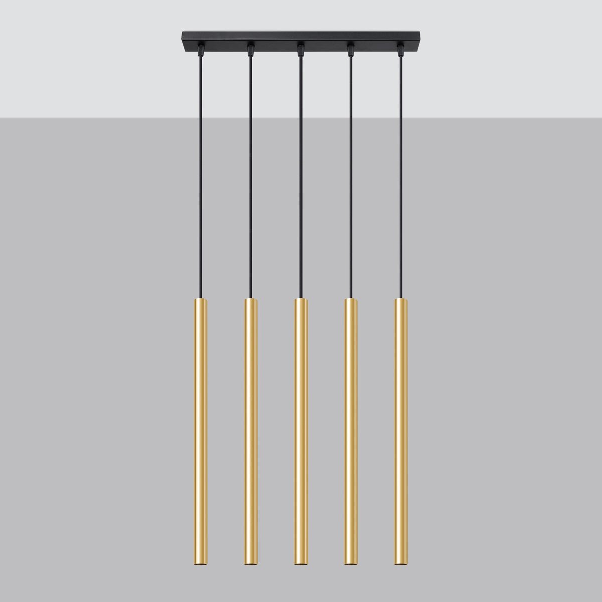 Pendelleuchten "PASTELO 5L" Glanzgold – Pendelleuchten in Glanzgold | Dexity Lichtdesign