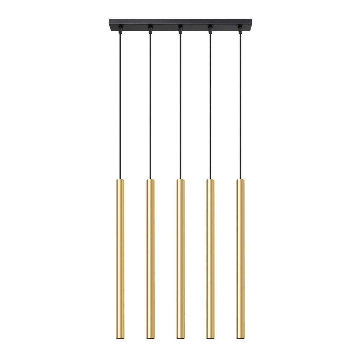 Pendelleuchten "PASTELO 5L" Glanzgold – Pendelleuchten in Glanzgold | Dexity Lichtdesign