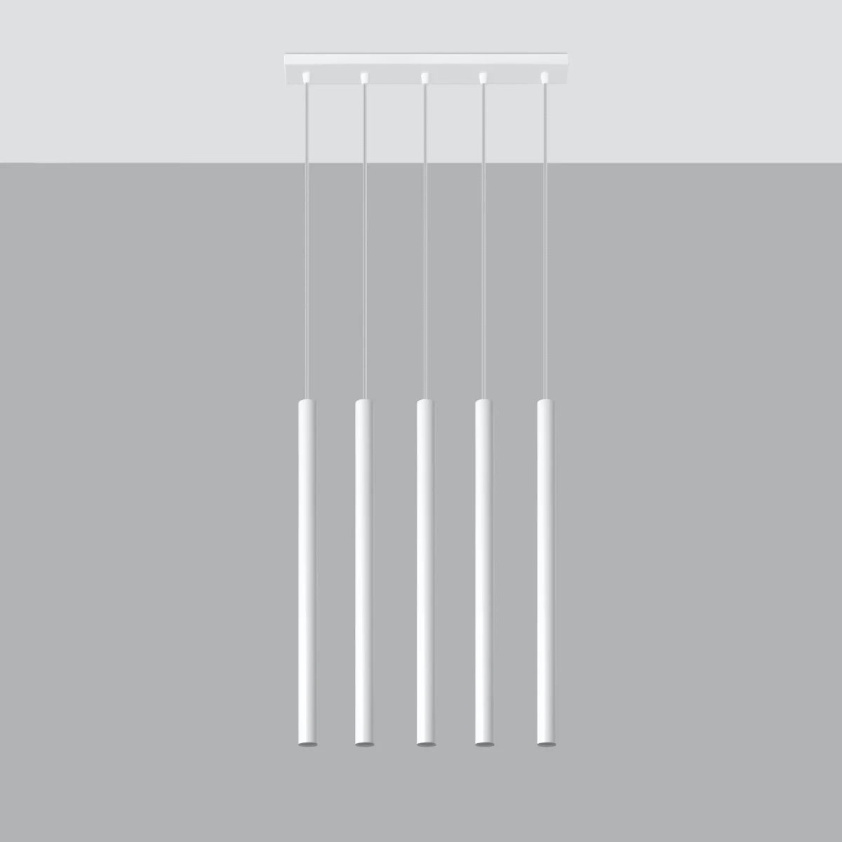Pendelleuchten "PASTELO 5L" – Pendelleuchten in Weiß | Dexity Lichtdesign