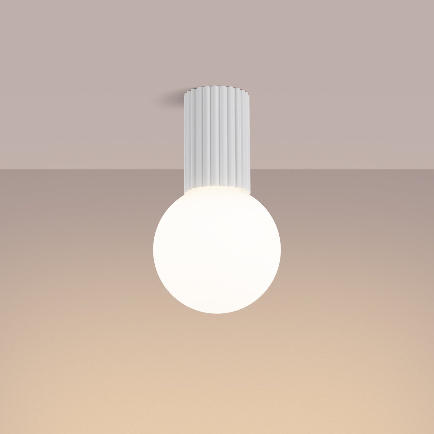 Plafond "HALO" (IP44) – Deckenleuchte in Weiß | Dexity Lichtdesign