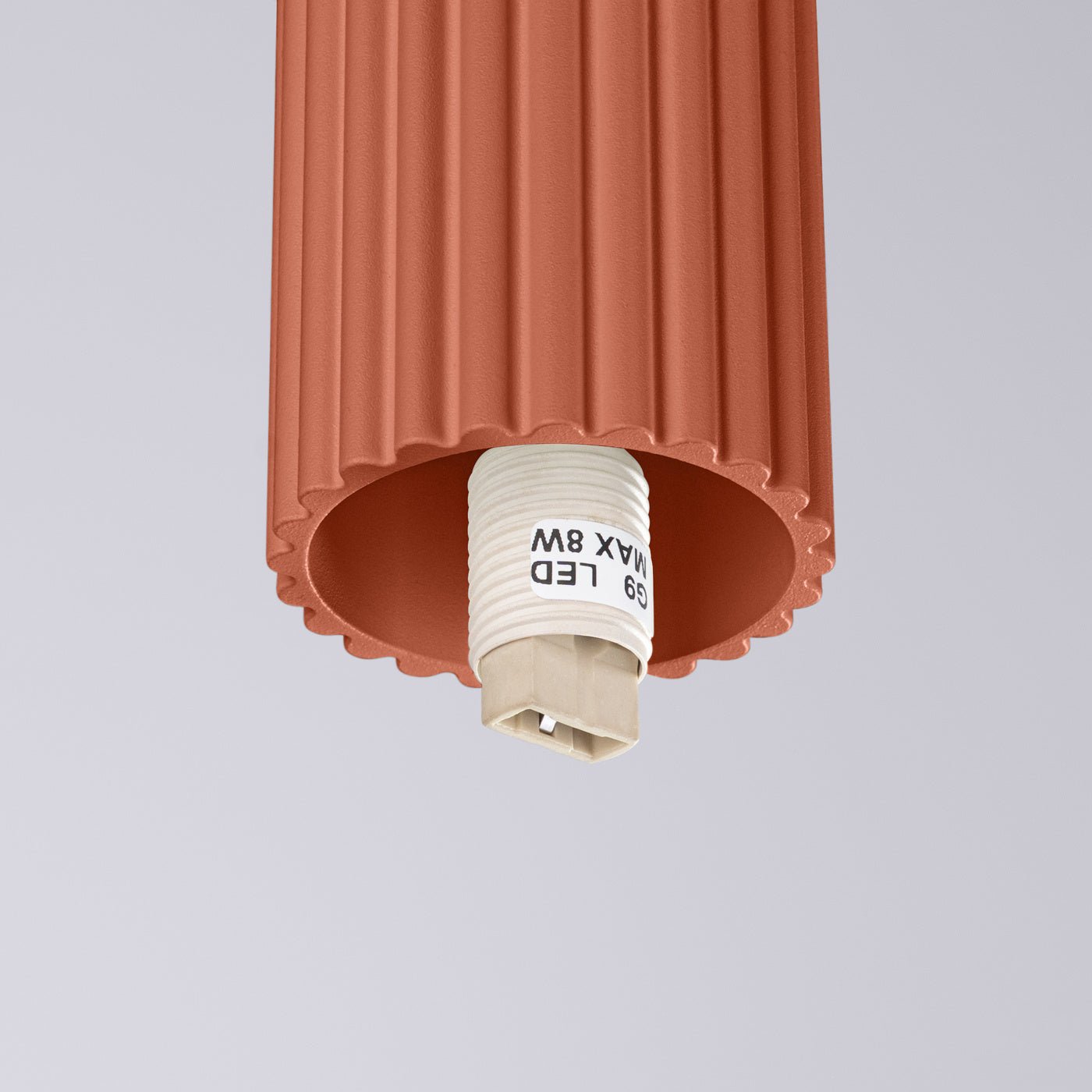 Plafond "HALO" (IP44) – Deckenleuchte in Roter Ocker | Dexity Lichtdesign