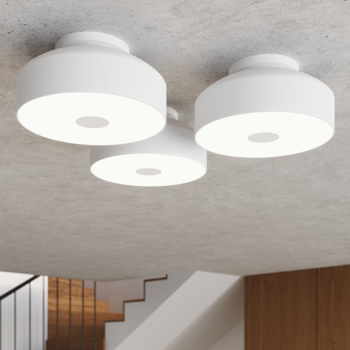 Plafond "OMIQ" – Deckenleuchte in Weiß | Dexity Lichtdesign