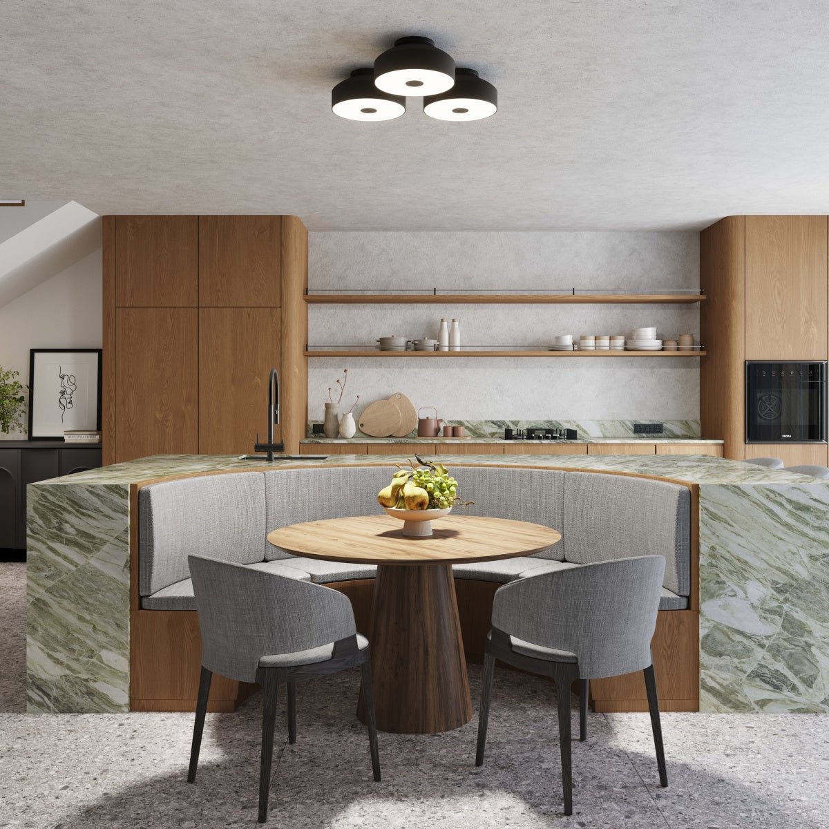 Plafond "OMIQ" – Deckenleuchte in Schwarz | Dexity Lichtdesign