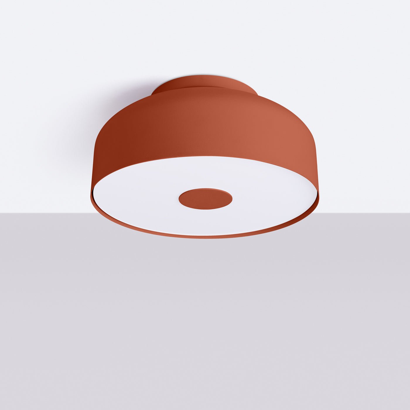 Plafond "OMIQ" – Deckenleuchte in Roter Ocker | Dexity Lichtdesign