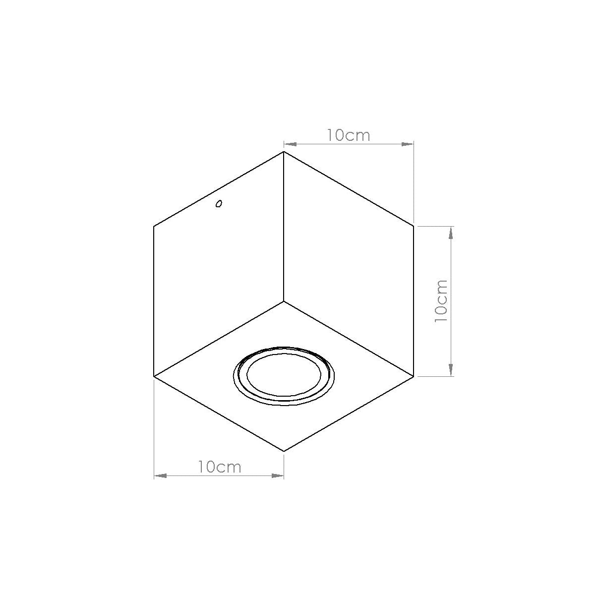 Plafond "QUAD" – in Beige | Dexity Lichtdesign