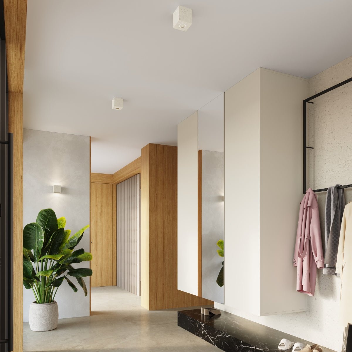 Plafond "QUAD" – in Beige | Dexity Lichtdesign