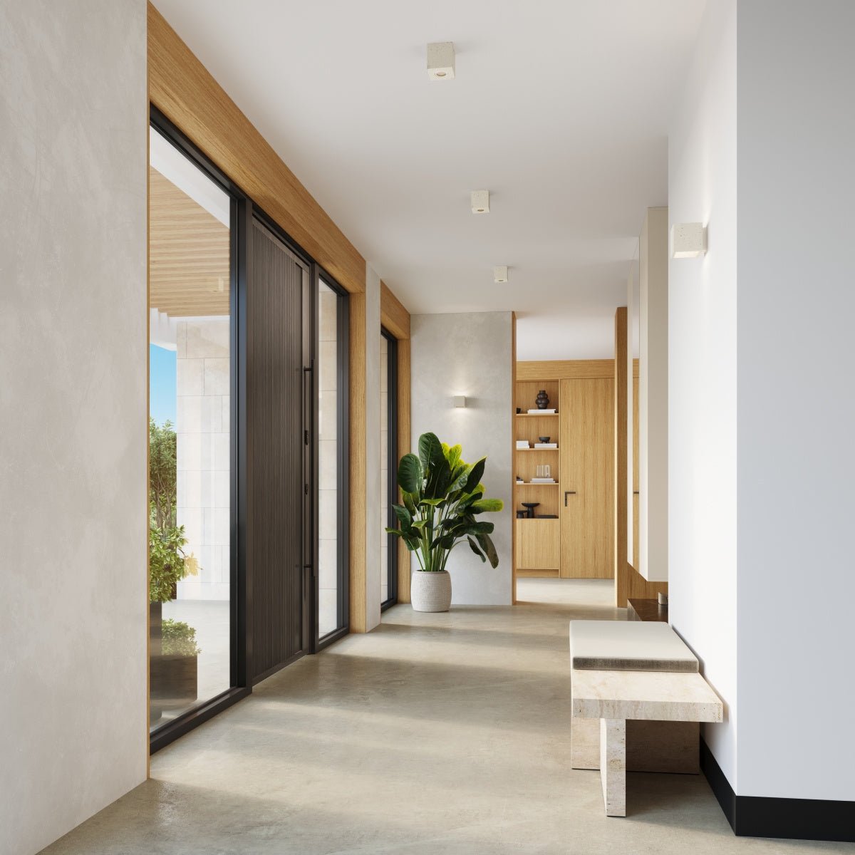 Plafond "QUAD" – in Beige | Dexity Lichtdesign