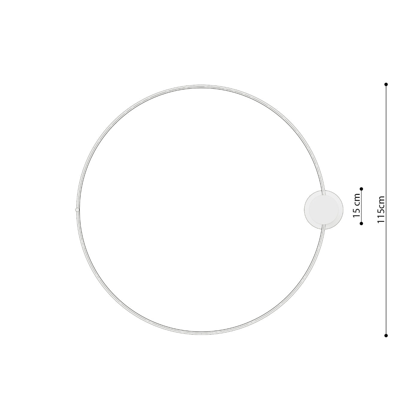 Plafond "RIO 110" 3000K – Deckenleuchte in Beige | Dexity Lichtdesign