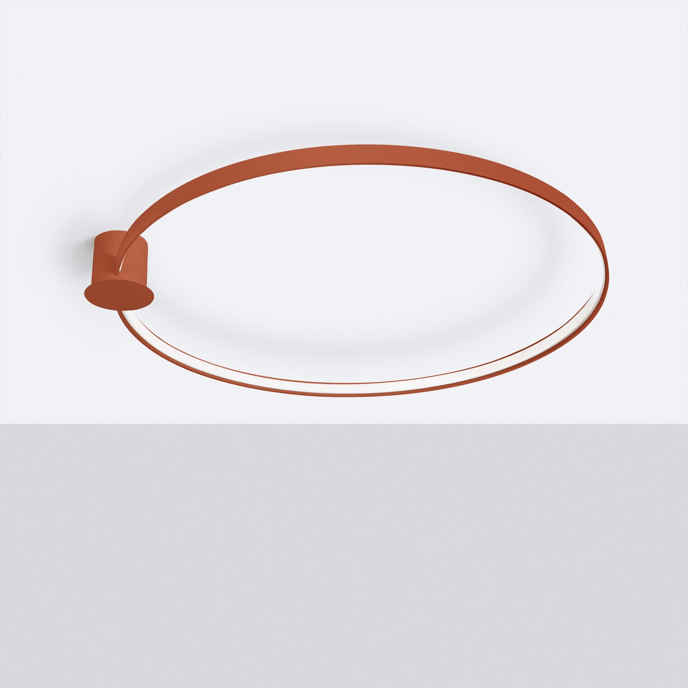 Plafond "RIO 110" 3000K – Deckenleuchte in Roter Ocker | Dexity Lichtdesign