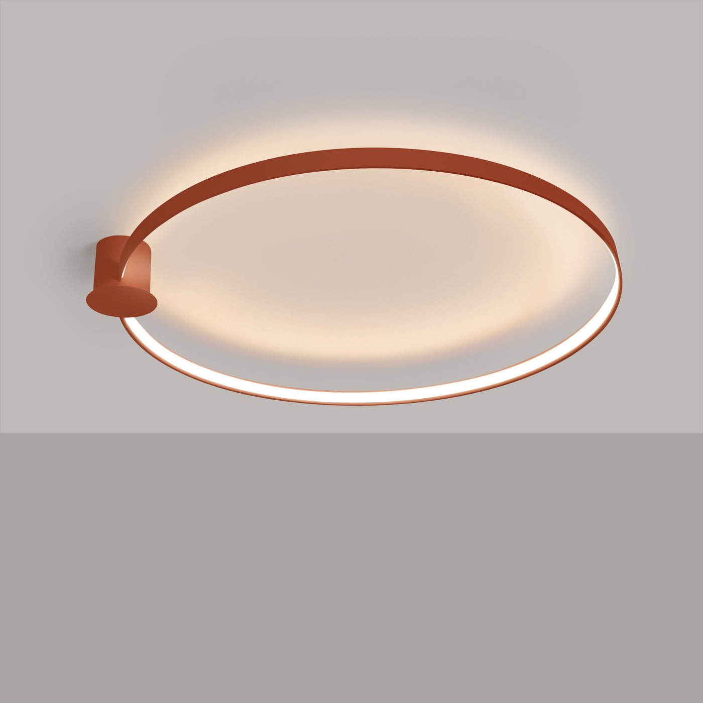 Plafond "RIO 110" 3000K – Deckenleuchte in Roter Ocker | Dexity Lichtdesign