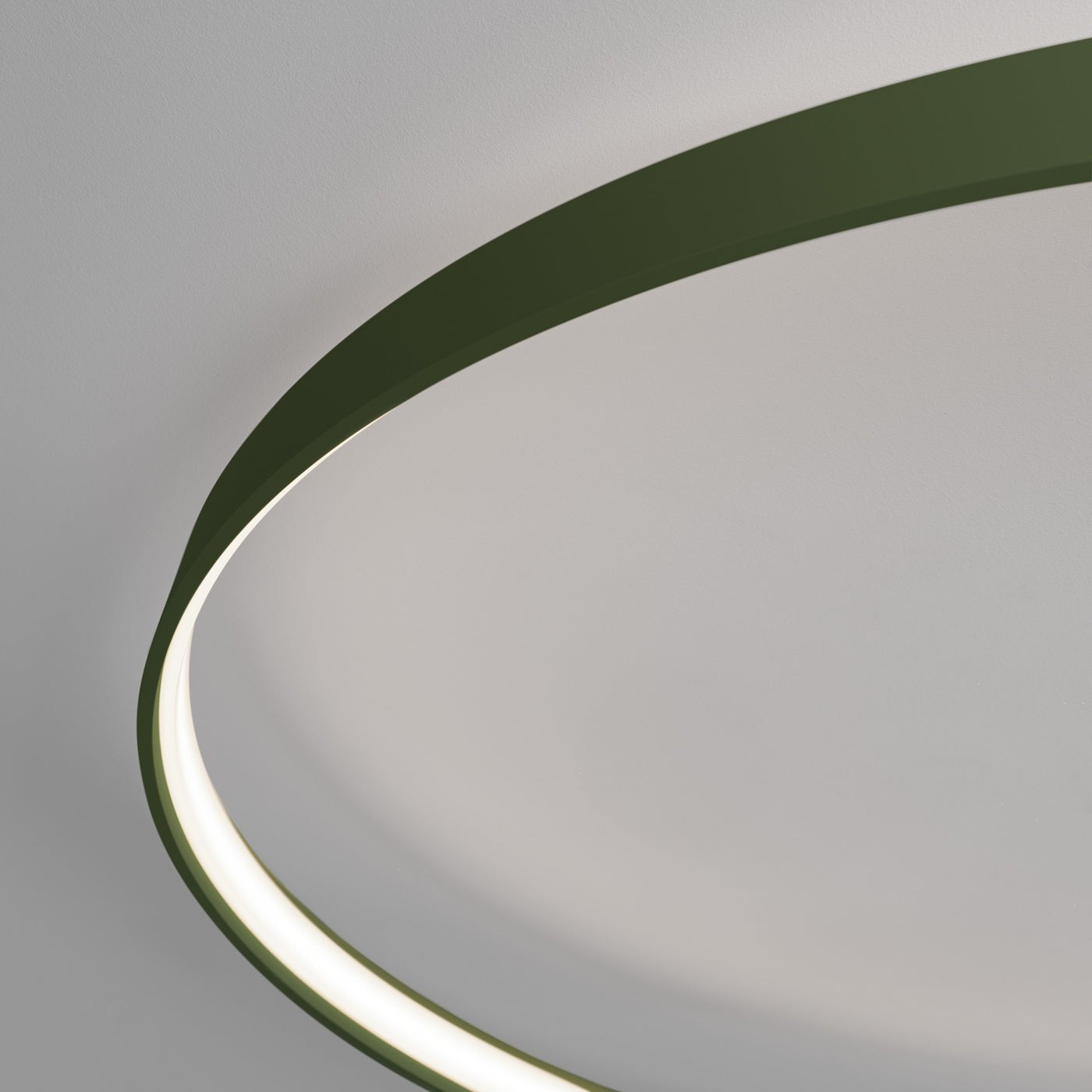 Plafond "RIO 110" 4000K – Deckenleuchte in Olivgrün | Dexity Lichtdesign