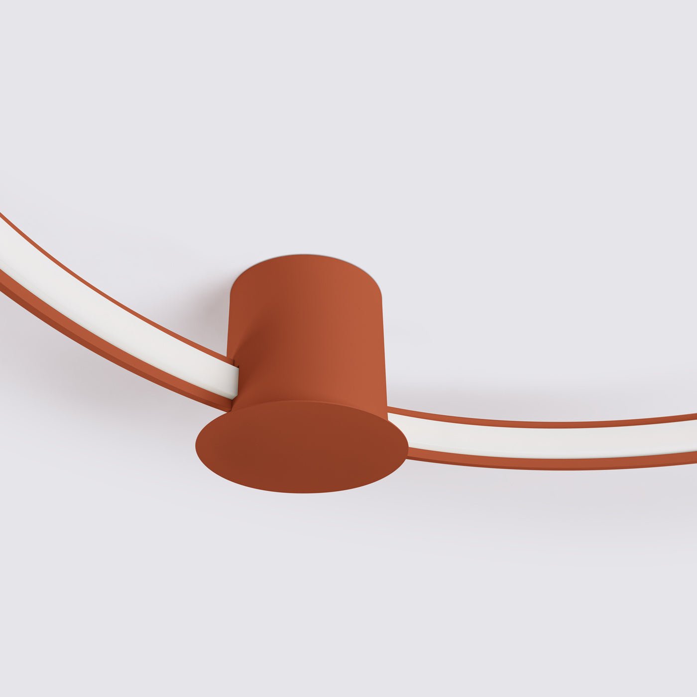 Plafond "RIO 110" 4000K – Deckenleuchte in Roter Ocker | Dexity Lichtdesign