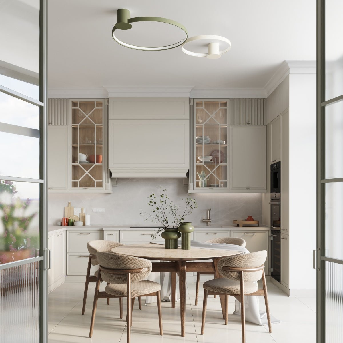 Plafond "RIO 55" 3000K – Deckenleuchte in Beige | Dexity Lichtdesign