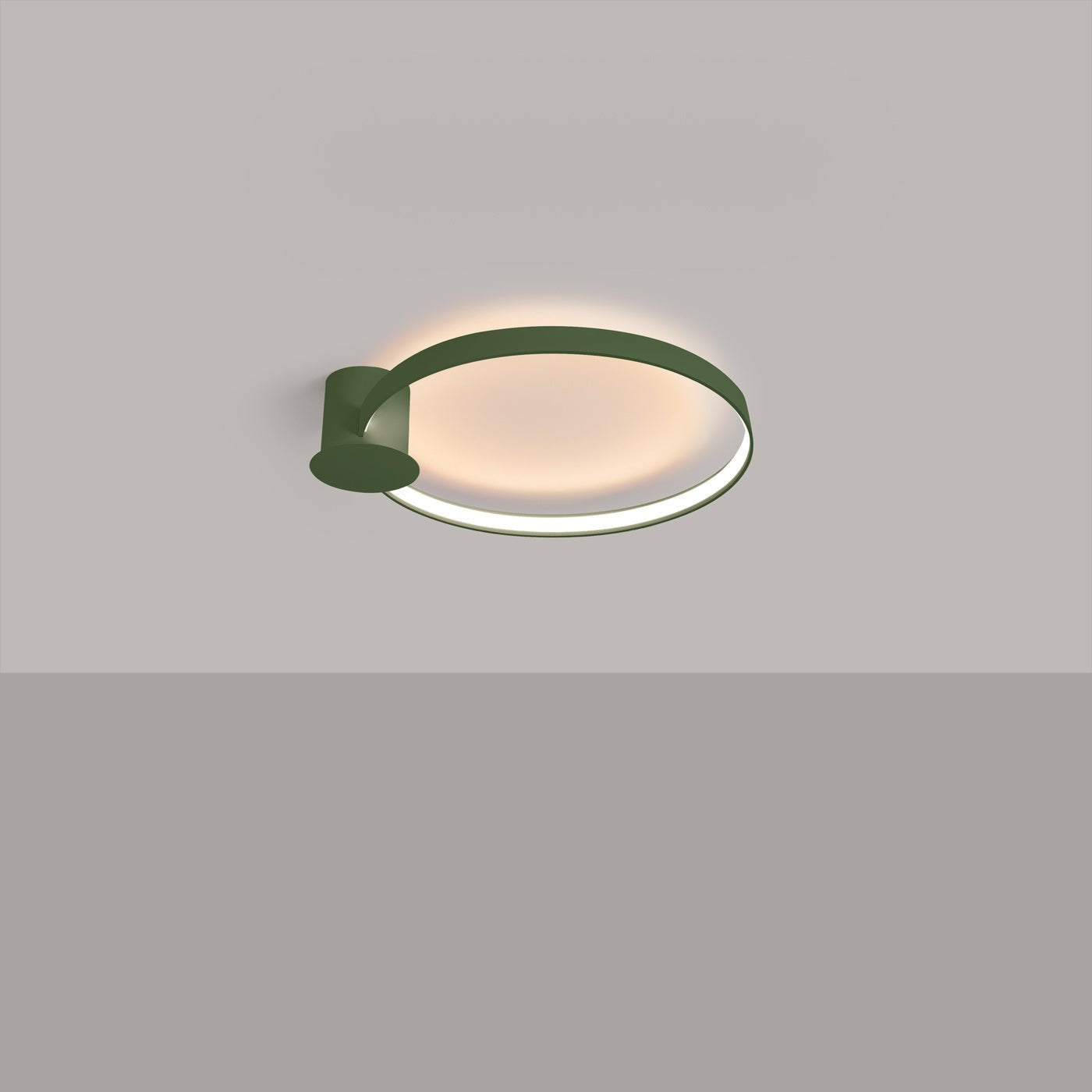 Plafond "RIO 55" 3000K – Deckenleuchte in Olivgrün | Dexity Lichtdesign