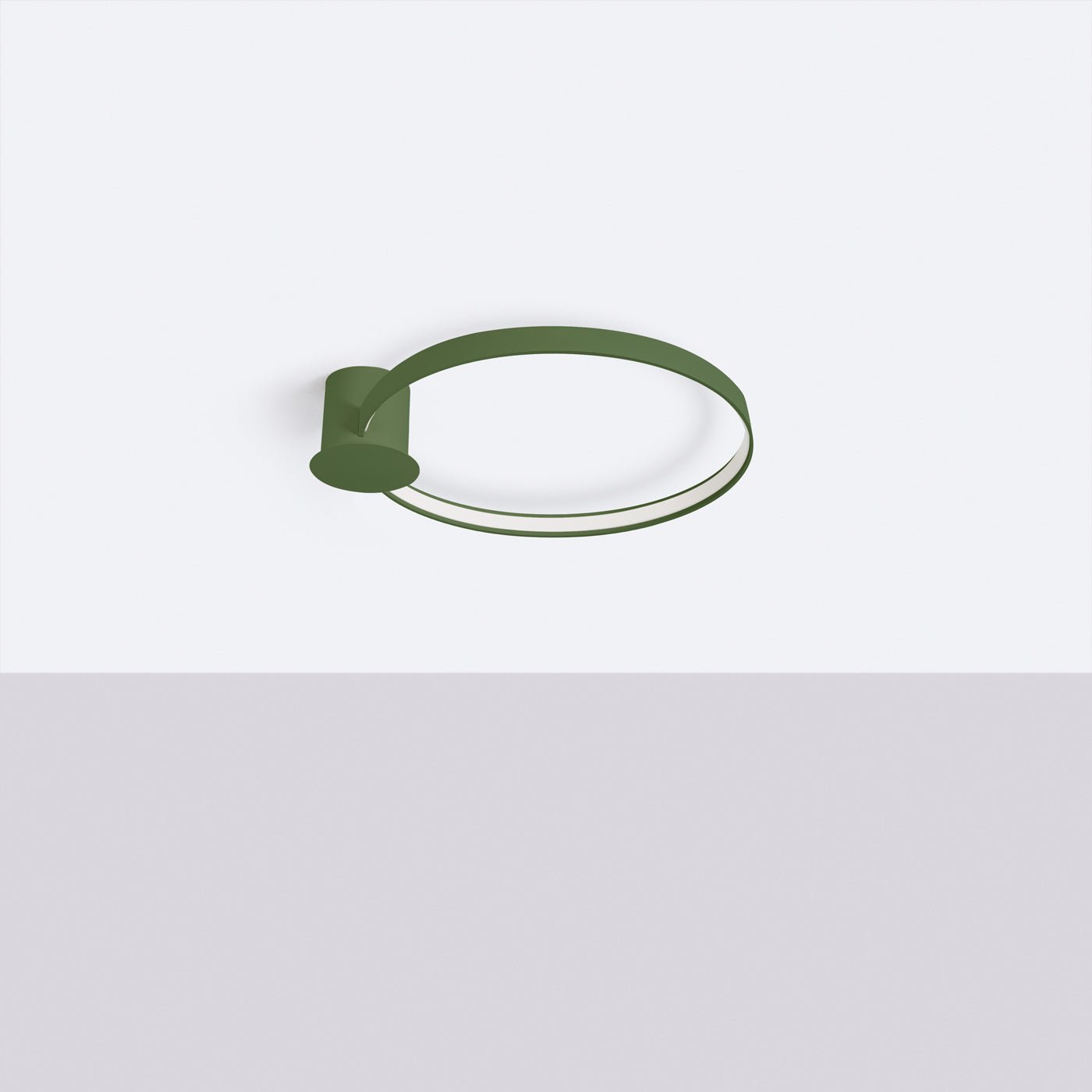 Plafond "RIO 55" 3000K – Deckenleuchte in Olivgrün | Dexity Lichtdesign