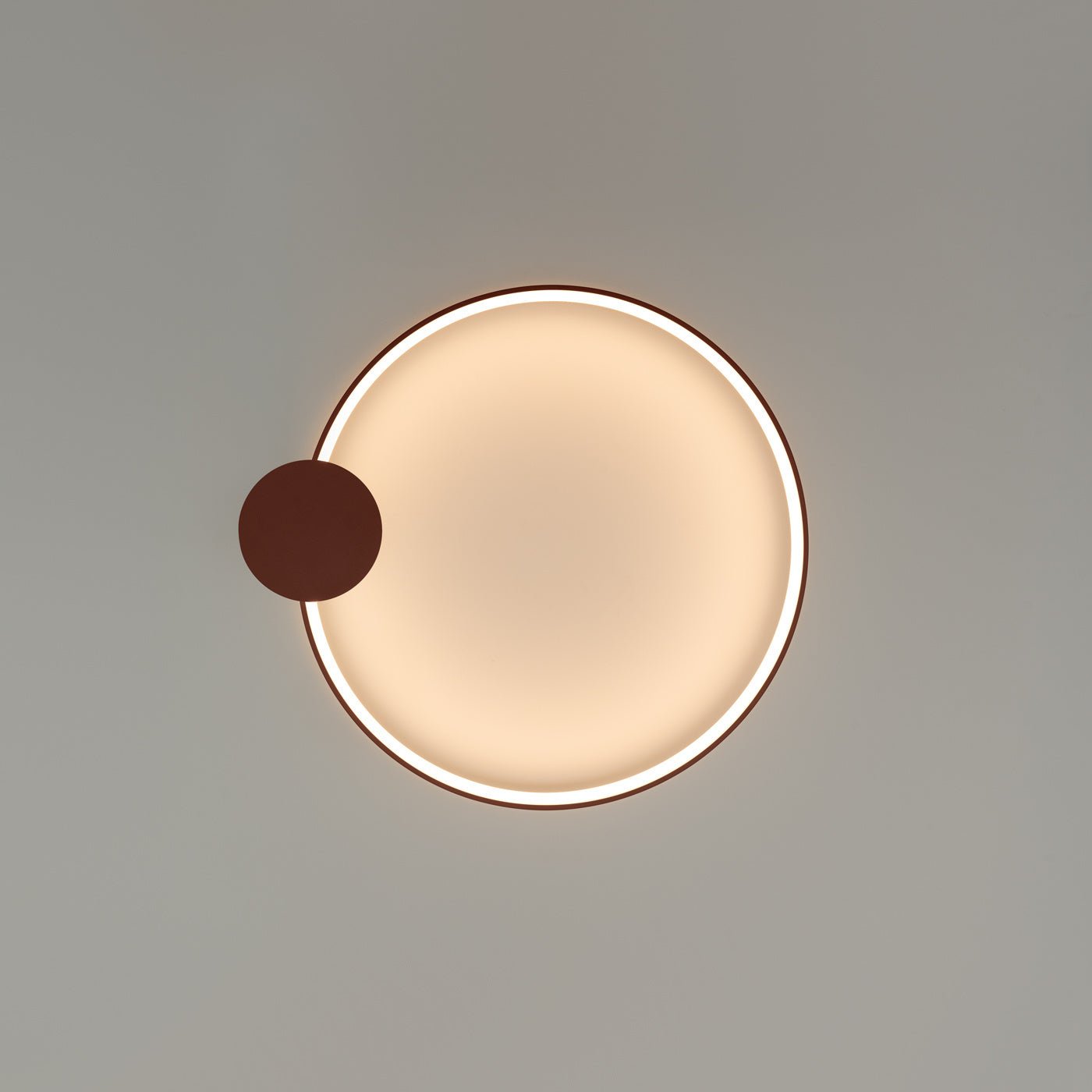 Plafond "RIO 55" 3000K – Deckenleuchte in Roter Ocker | Dexity Lichtdesign