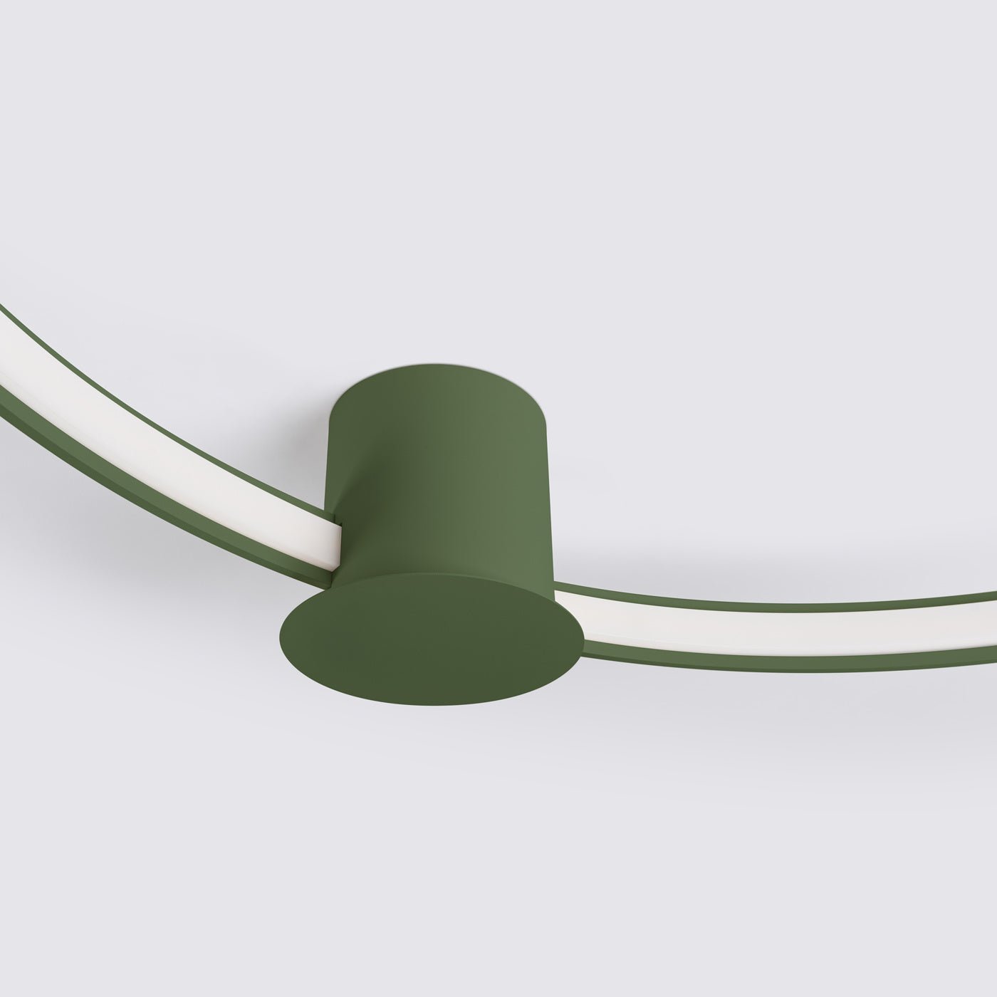 Plafond "RIO 55" 4000K – Deckenleuchte in Olivgrün | Dexity Lichtdesign