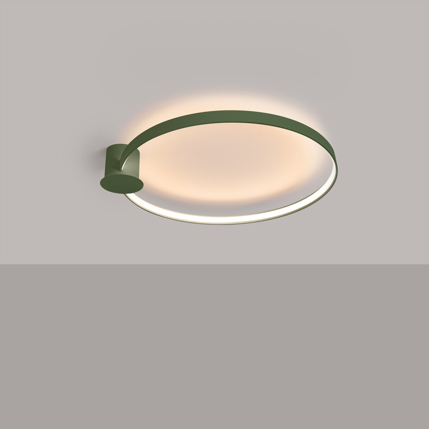 Plafond "RIO 78" 3000K – Deckenleuchte in Olivgrün | Dexity Lichtdesign