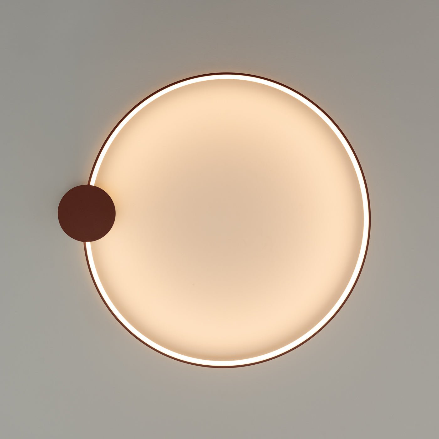 Plafond "RIO 78" 3000K – Deckenleuchte in Roter Ocker | Dexity Lichtdesign